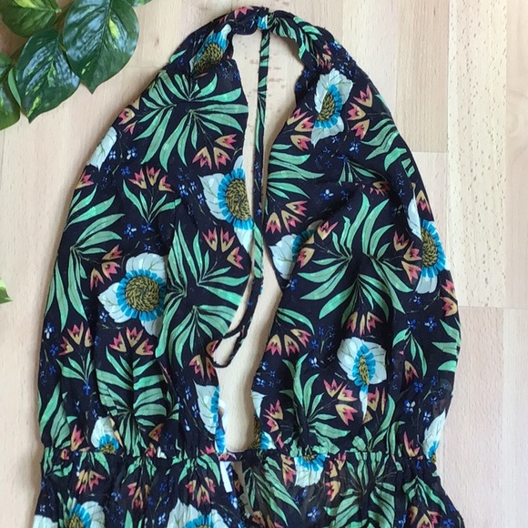 Anthropologie Brenda Quinn V-Neck Halter Dress - Picture 6 of 15